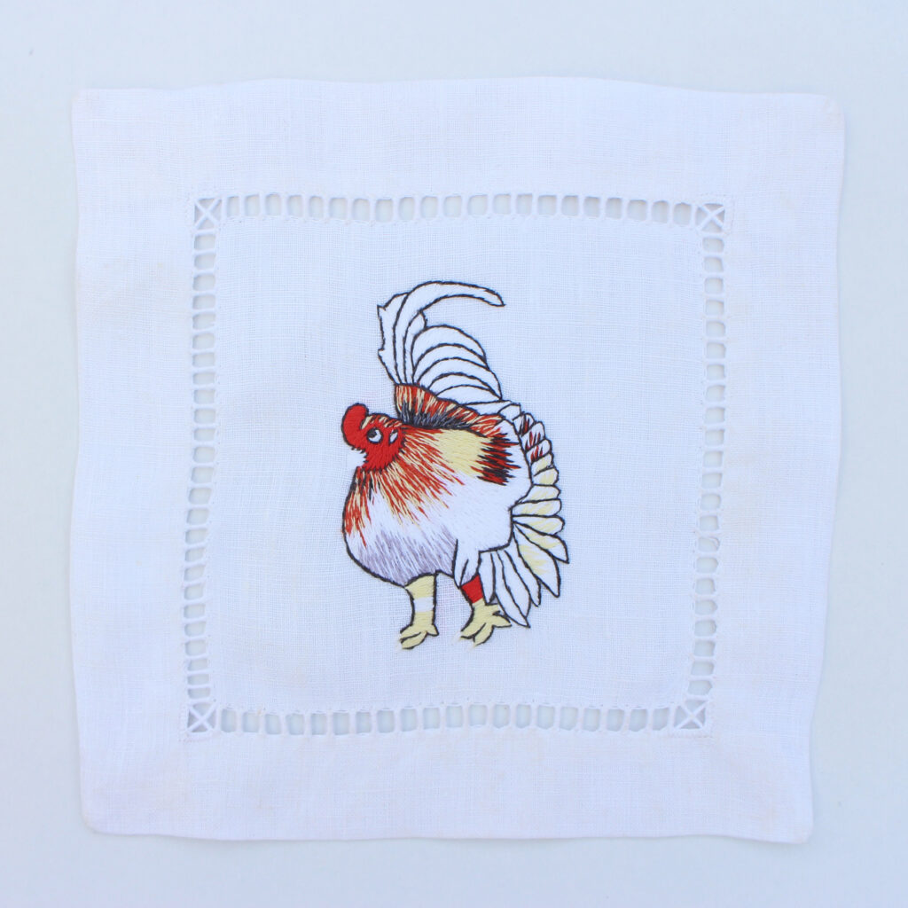 Embroidery cocktail napkin