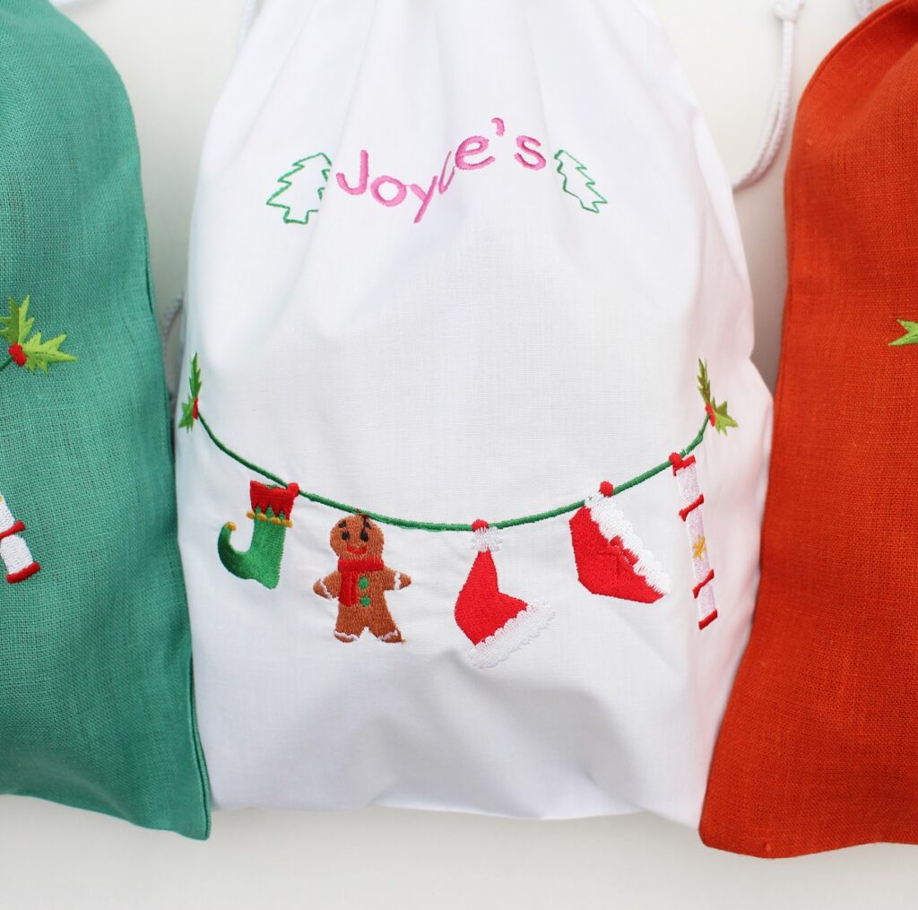 Festive Christmas gift bag