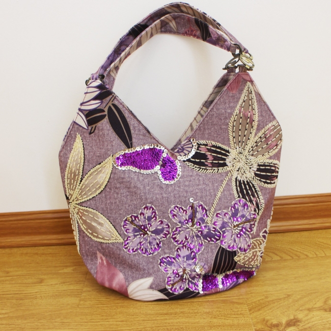 Sequin Beaded Shoulder Bag
