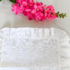 White Linen Ruffle Placemat – Timeless Elegance for Your Table