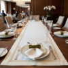 Gemini_Generated_Image_exzm9jexzm9jexzm Classical White Linen Table Runner Set
